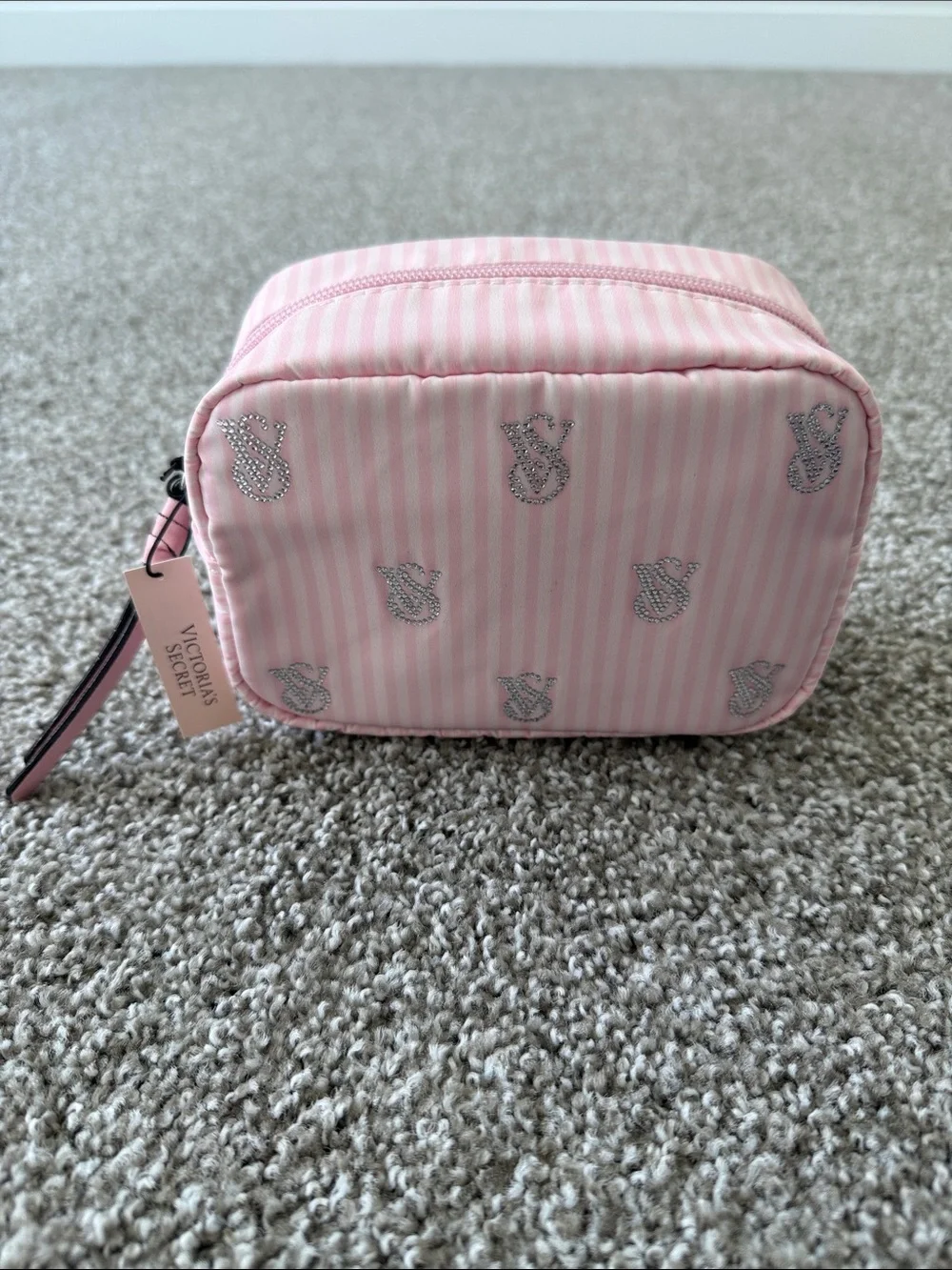 NWT Victoria's Secret Shine Logo Travel Cosmetics Bag